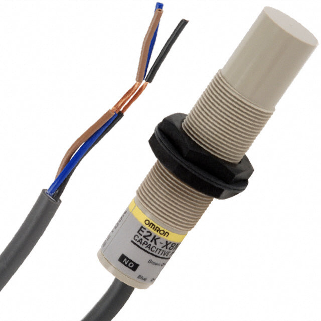 Capacitive Barrel Proximity Sensor, M18, 8 mm Detection, NPN NO, 10 → 30 V dc