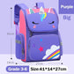 Girls Unicorn Style School Backpack