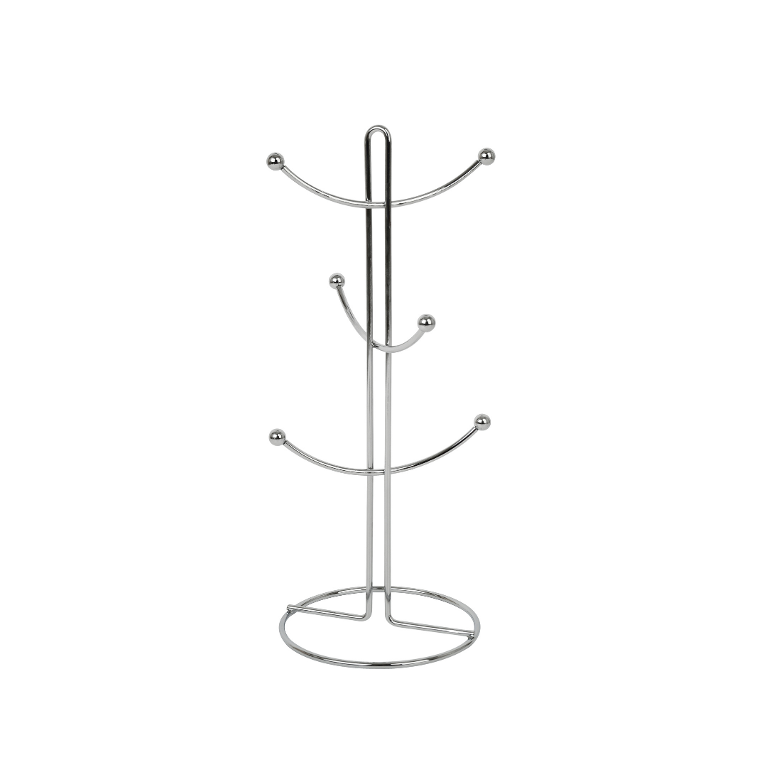 COFFEE MUG STAND STAINLESS  STEEL 6PC