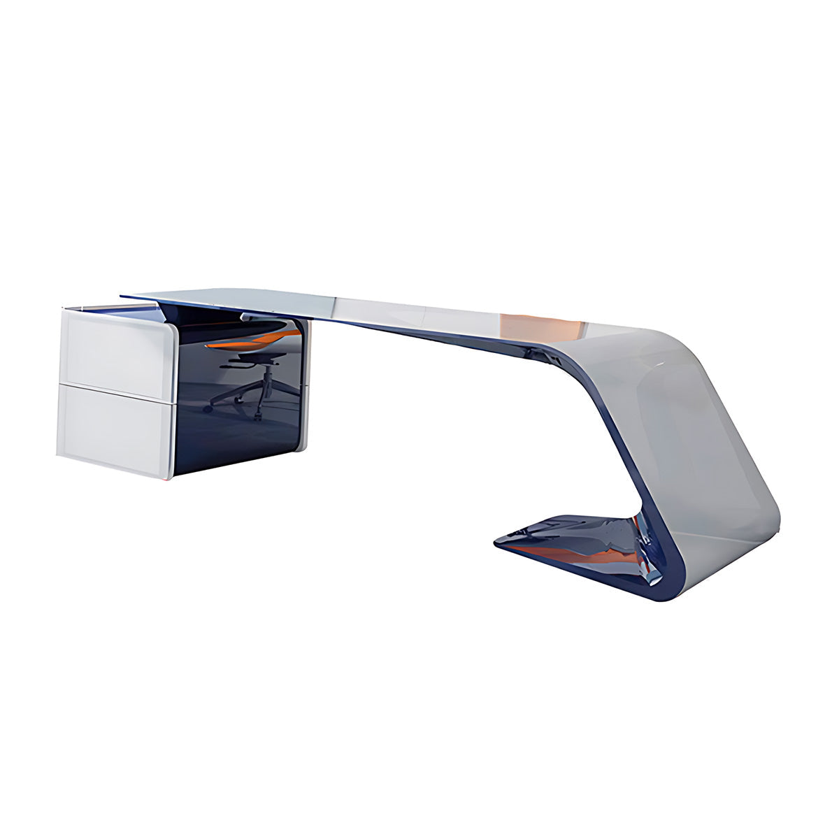 Modern CEO Manager Desk Stylish Lacquered Office Desk & Chair Various Options - PreOrder Sales Now Available!