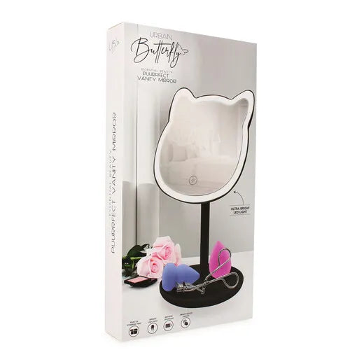 Makeup Mirror Light up Vanity Mirror Led CAT Mirror Touch On/Off Base Tray. Gift