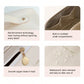 Beige Waterproof Portable Comestic Bag, Large Capacity Makeup Bag, Travel Toiletry Bag.