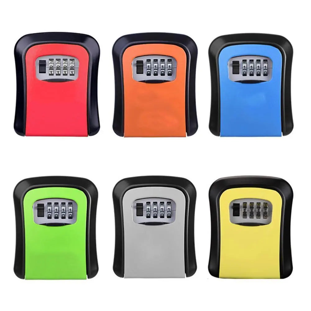 Key Lock Box Wall Mounted Key Safe Box Weatherproof Combination New