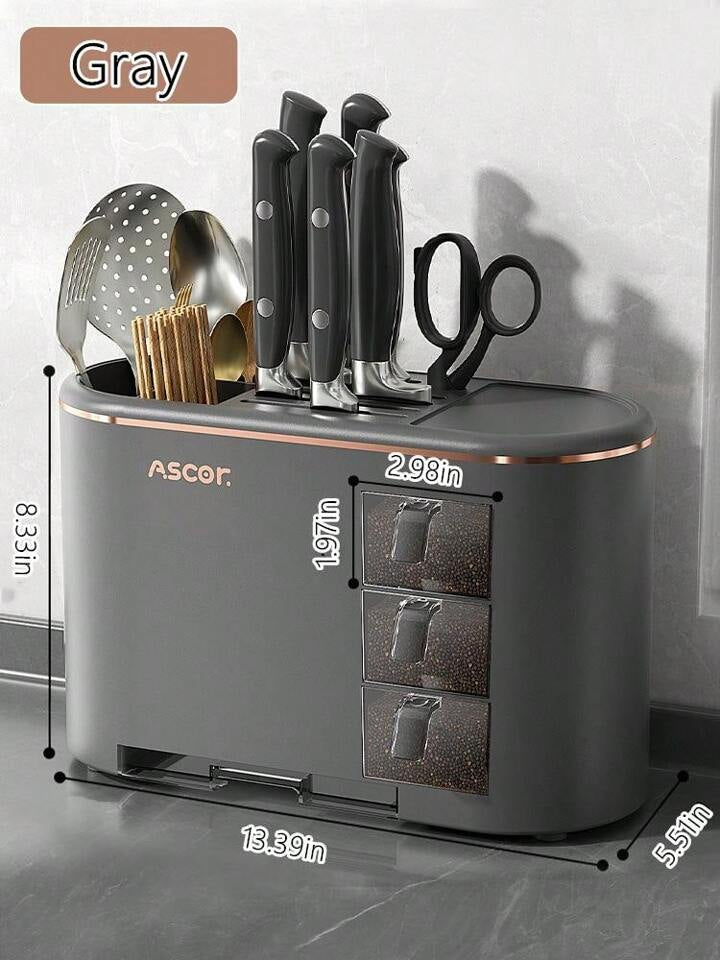 Kitchen Multifunction Knife Storage - Various Colours