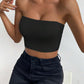 Ladies Strapless Bandeau Tube Tops-Various Colours