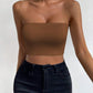 Ladies Strapless Bandeau Tube Tops-Various Colours