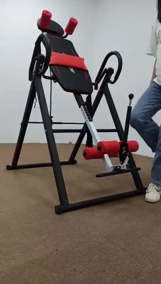 Gravity Heavy Duty Inversion Table, Back Stretcher Machine for Pain Relief Therapy, Inversion Equipment - Headrest & Adjustable Protective Belt with Adjustable Headrest