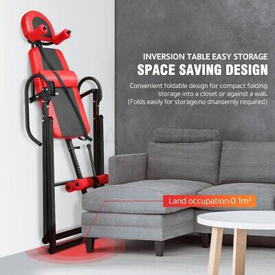 Gravity Heavy Duty Inversion Table, Back Stretcher Machine for Pain Relief Therapy, Inversion Equipment - Headrest & Adjustable Protective Belt with Adjustable Headrest