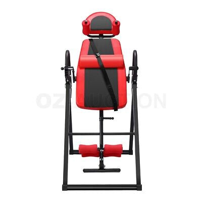 Gravity Heavy Duty Inversion Table, Back Stretcher Machine for Pain Relief Therapy, Inversion Equipment - Headrest & Adjustable Protective Belt with Adjustable Headrest