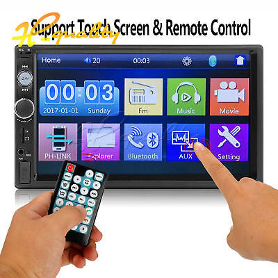 HD BT Touch Screen Car Stereo Radio MP5 Player FM/MP3/USB/AUX - 7inch