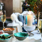MFurn Cassy 3pc Wicker Outdoor Patio Bar Set with Glass Top & Cushions