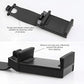 Car Cell Phone Holder, Retractable Buckle-Type Hanger Mount, Universal for iPhone 13/12 Pro, Pro Max, XS, Samsung, More Devices, Suitable for All Vehicles (Black)
