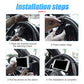 Car Cell Phone Holder, Retractable Buckle-Type Hanger Mount, Universal for iPhone 13/12 Pro, Pro Max, XS, Samsung, More Devices, Suitable for All Vehicles (Black)