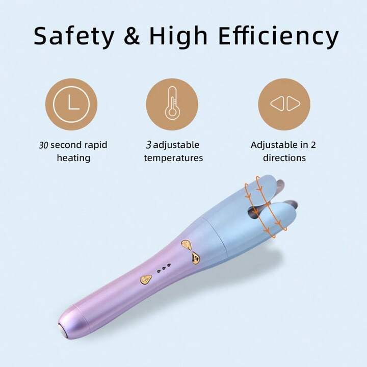Portable Wireless Usb Rechargeable Automatic Body Wave Hair Curler