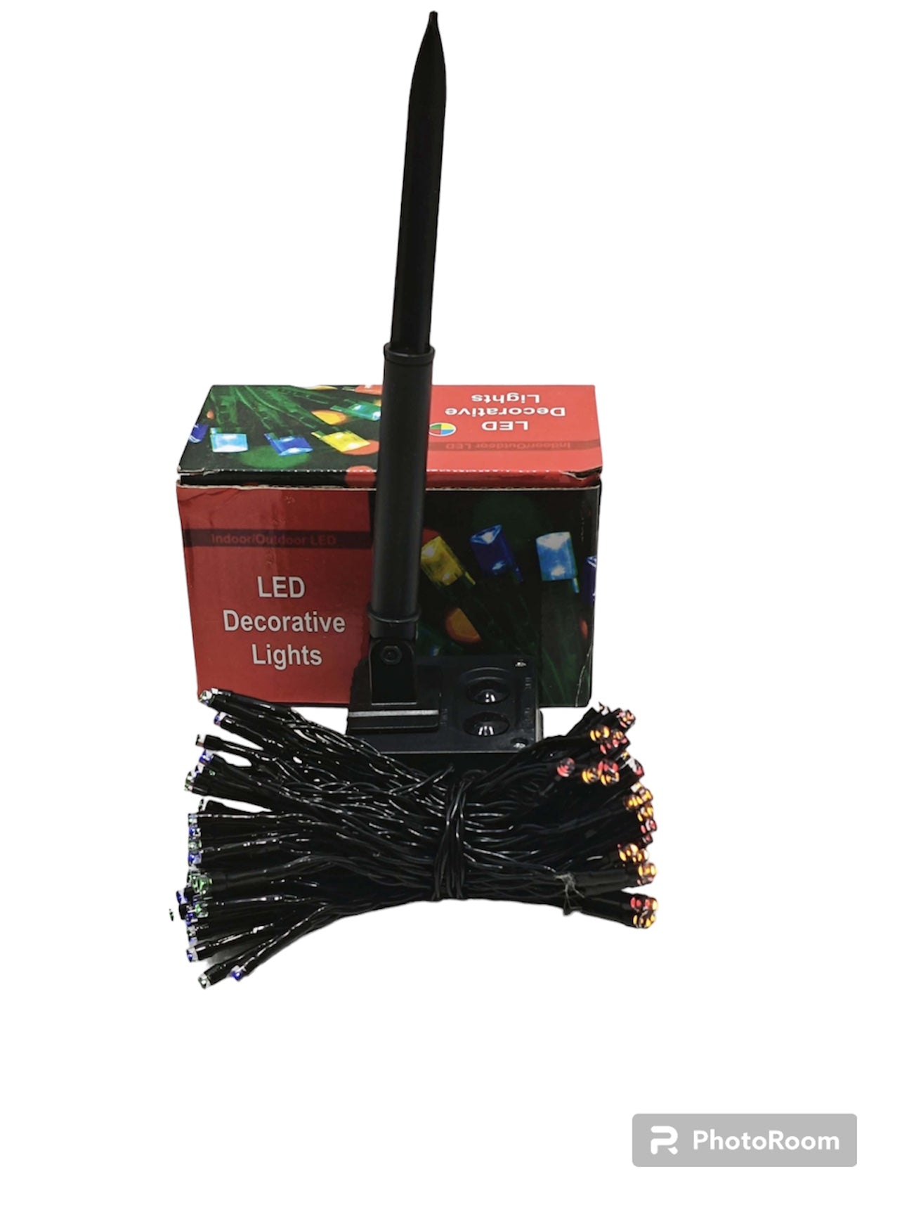 Christmas 100 LED SOLAR LIGHT STRING -MULTICOLOUR RED/BLUE/GREEN & IN COOL WHITE