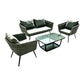 MFURN Cinderella Outdoor Rope Patio Lounge 4pc Set