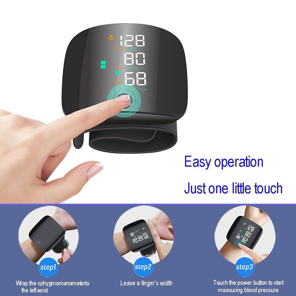 24 hour Ambulatory Blood-pressure Meter / Rechargeable Sphygmomanometer Smart LCD Screen