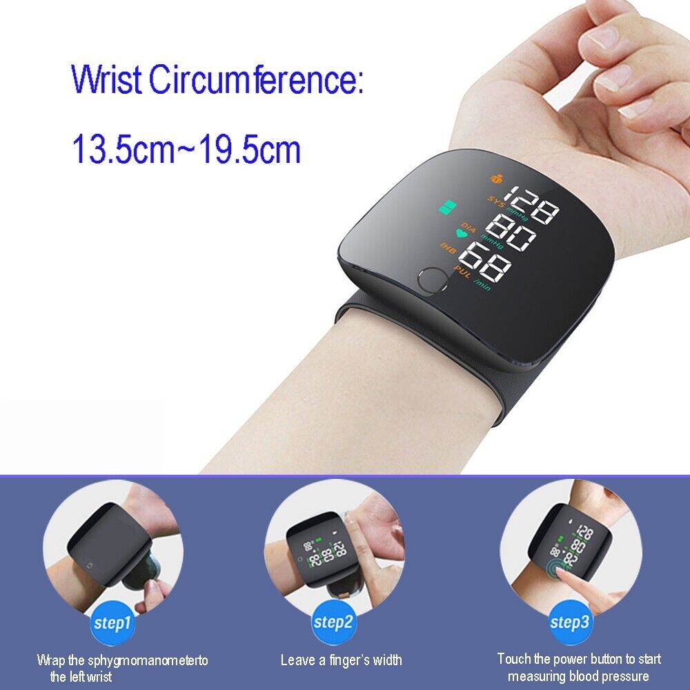 24 hour Ambulatory Blood-pressure Meter / Rechargeable Sphygmomanometer Smart LCD Screen