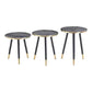MFurn 3-in-1 Nesting Luxury Marble Side Table Set