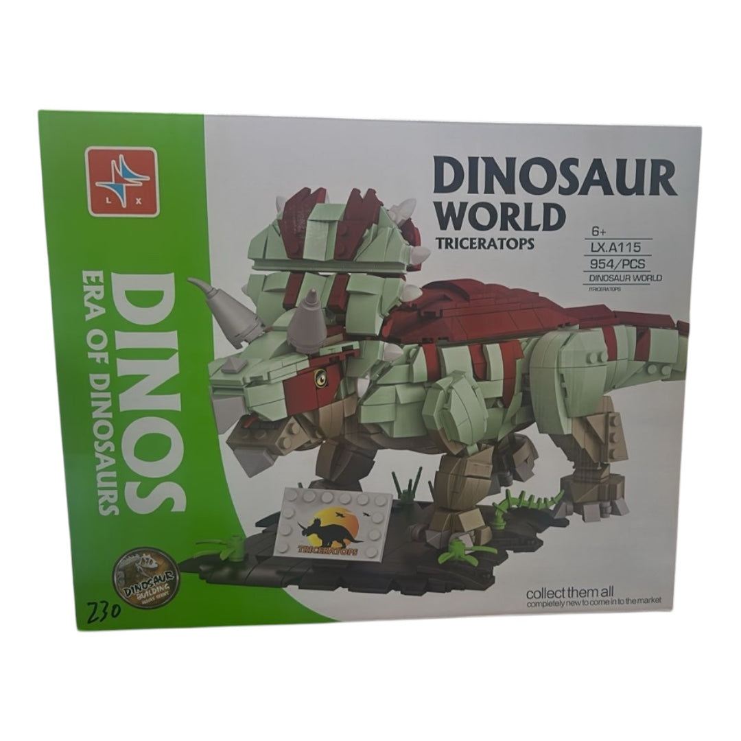 Dinosaur World Triceratops Building Block Set 954pc
