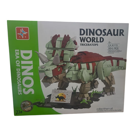 Dinosaur World Triceratops Building Block Set 954pc