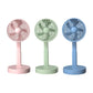 Foldable Telescopic Charging Fan, Minimalist, Mini Portable Desktop