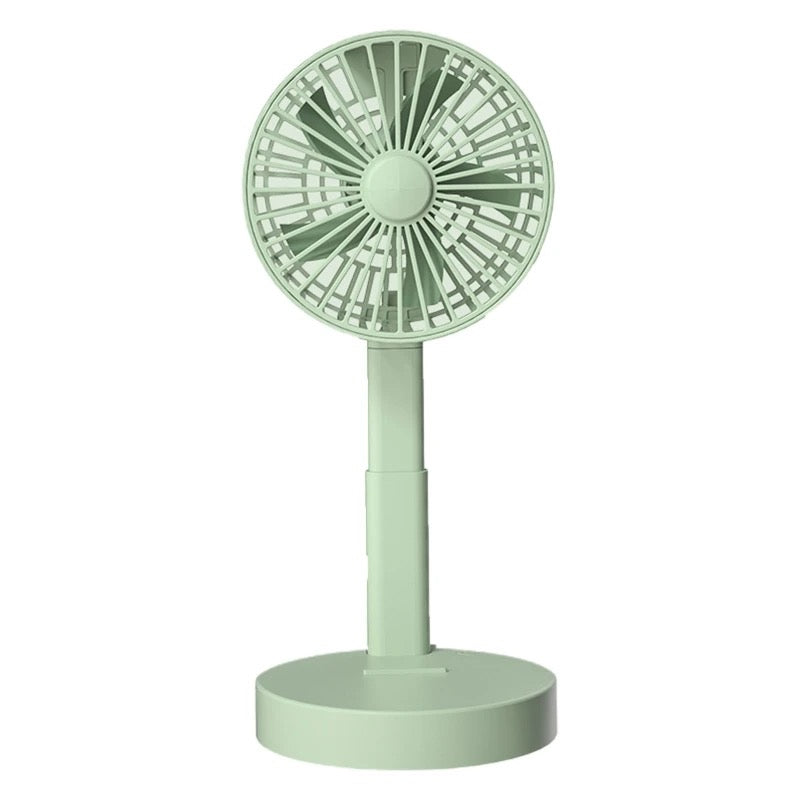Foldable Telescopic Charging Fan, Minimalist, Mini Portable Desktop