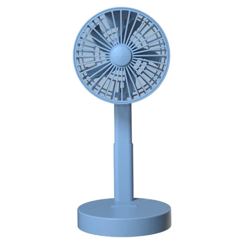 Foldable Telescopic Charging Fan, Minimalist, Mini Portable Desktop