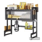 Over Sink Dish Drying Rack,3 Tier Kitchen Large Dish Drainer Stainless Steel Storage Counter, Organizer Multi-Functional Dish Rack Over Sink