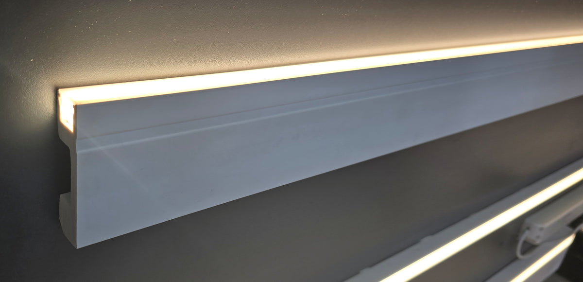 LED Polymer Skirting (2.7 m length) Various Widths