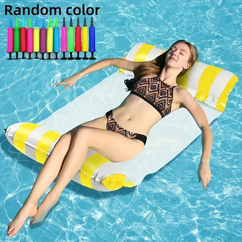 MHome Inflatable Floating Bed – Swimming Pool Hammock Lounger