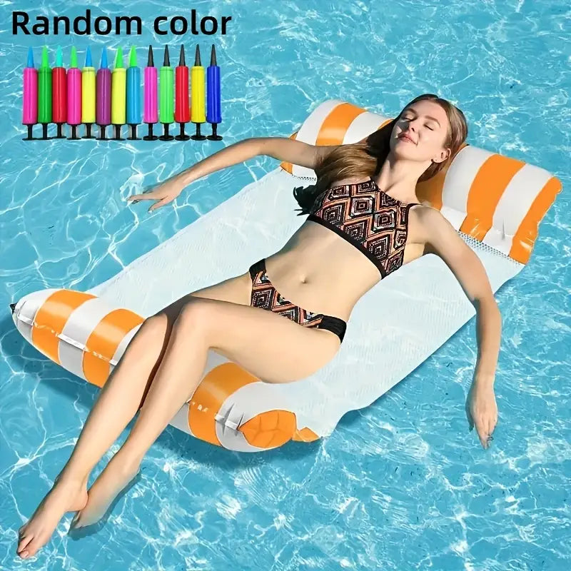 MHome Inflatable Floating Bed – Swimming Pool Hammock Lounger