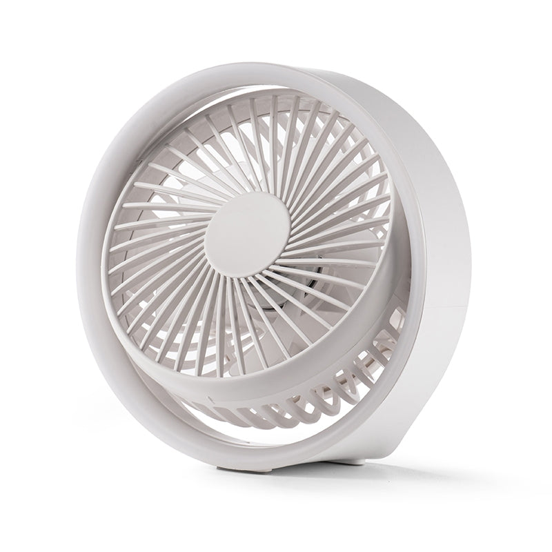 Portable Fan With LED Light (Rechargeable)