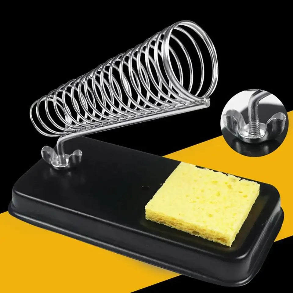Portable Solid Metal Base Electric Soldering Iron Bracket Stand Holder Station
