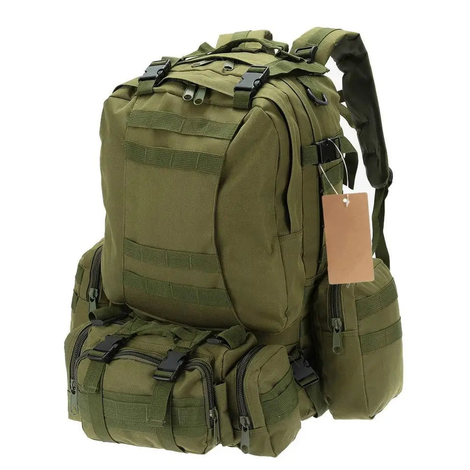 Camping Bags Outdoor Military Molle Tactical Bag Rucksack Backpacks Vintage Hiking Camouflage Water Resistant 600D -50L