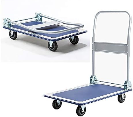 Heavy Duty Folding Trolley Cart Platform Flat Hand Barrow Sack Warehouse Folding Platform Trolley