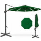 MFurn 3M Solar LED Outdoor Patio Umbrella – Waterproof Sun Shade, Various Colours