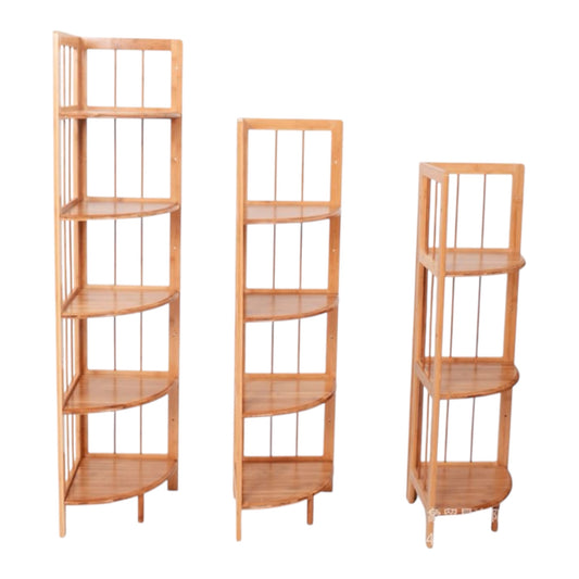 MHome Bamboo Bathroom Stand & Bamboo Wall Shelves