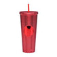 MHome Stylish Studded Double Wall Insulated Tumbler-Various Colours