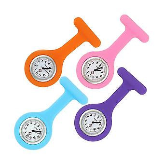 Nurse Watches/set Of Clip-on Women's Men's Nurse Watches For Portable Doctors - Silicone Colours