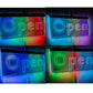 Open Neon Sign With Hanging Chain 220v
