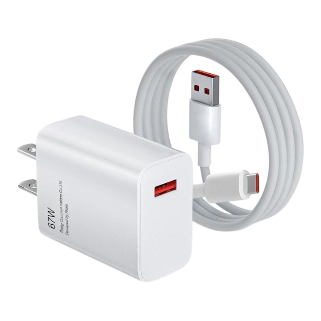 MTech 33w & 67w Fast Charger Turbo Charge With Type C USB Cable