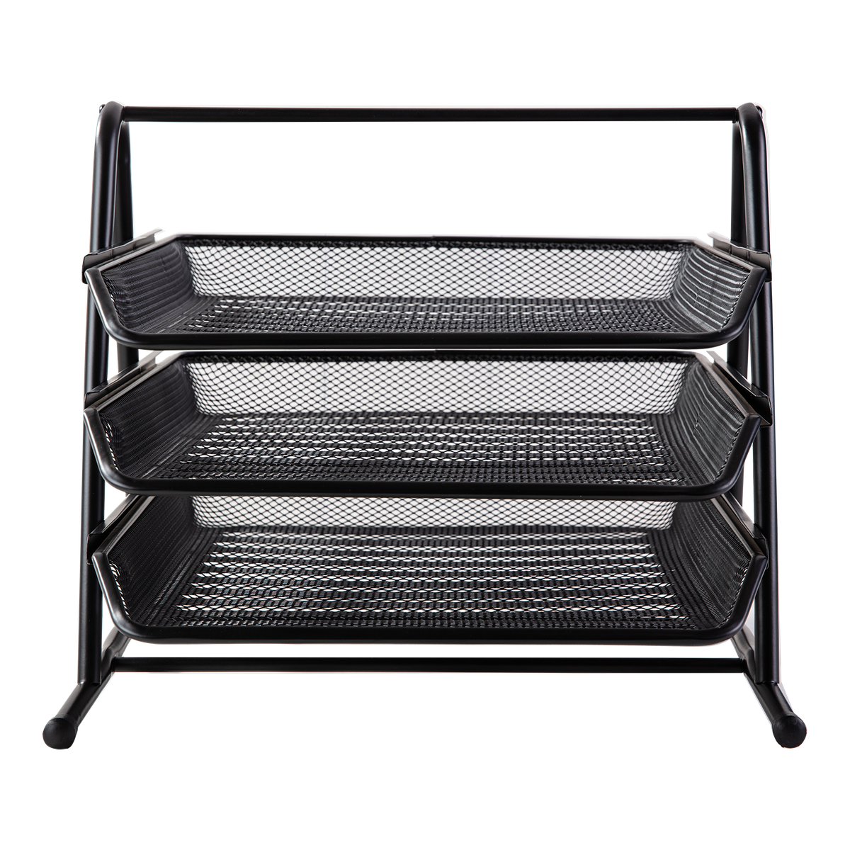 Metal Mesh Document Sliding Tray Organiser - Black Various Options