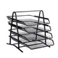 Metal Mesh Document Sliding Tray Organiser - Black Various Options