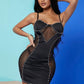 Luxurious Pearl Backless Mini Dress