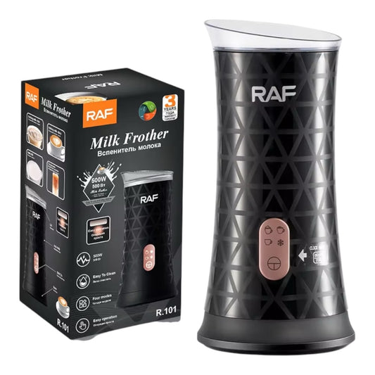 RAF Electric Milk Frother R.101 – 4-In-1 Handheld Coffee Foam Maker With Heating