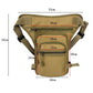 Outdoor Motorcycle Riding Waist And Leg Bag Man Multi Compartment Waist Pack(Camouflage, Brown,Grey)
