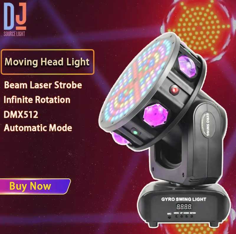 MTech Led Large Pendulum Rotating Head DJ RGB Stage Light