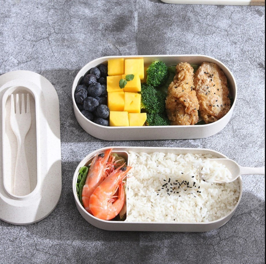 Kids Bento Lunchbox 2 Layer Leakproof
