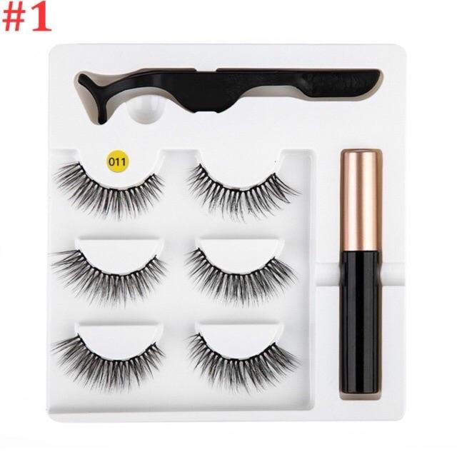 Magnet Eyelash and Applicator Eyeliner Set